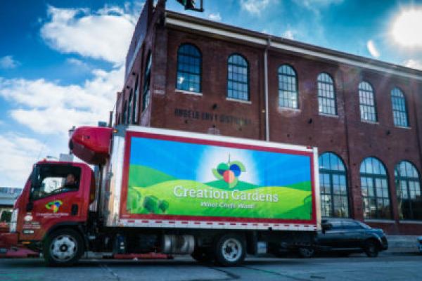 Creation Gardens delivery truck