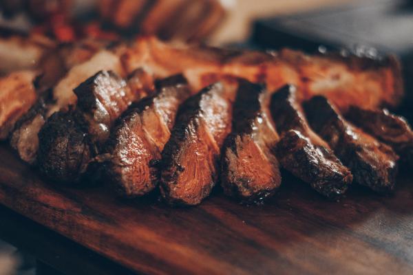 BBQ on wooden table