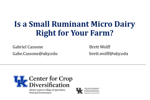 Is a Small Ruminant Micro Dairy Right for Your Farm?