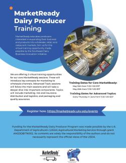 MarketReady Dairy Producer Training Flyer 2023