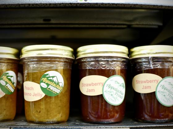 Jelly & jams in jars