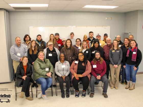 This images features MarketReady Producer Program attendees in Franklin, Indiana.